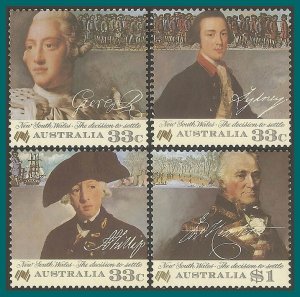 Australia 1986 Bicentenary V, MNH  988-991,SG1019-SG1022