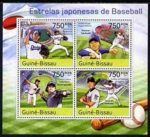 Guinea - Bissau 2011 Japanese Baseball Stars perf sheetle...