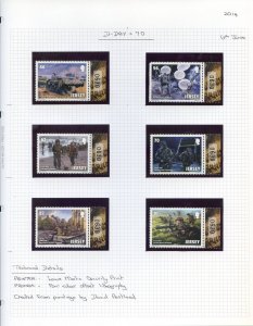 Jersey 2014 D Day Set Unmounted Mint 