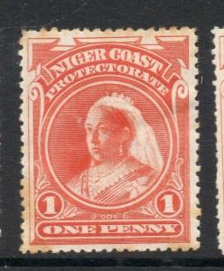 Niger Coast 1894-97 Early Issue Fine Mint Hinged 1d. 303804