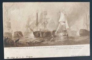 1906 Sorag Egypt Picture Postcard Cover To Cardiff Scotland Battle Of Trafalgar