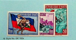 HAITI Sc C145-7 NH ISSUE OF 1959 - OLYMPICS OVERPRINTS
