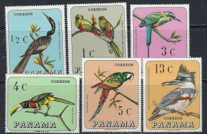 Panama 478-478E MH 1967 Birds (ak5042)