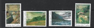 TRISTAN DA CUNHA - 1976 PAINTINGS OF TRISTAN - SCOTT 209 TO 212 - MNH