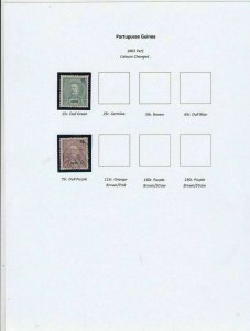 Portuguese Guinea Stamps Ref 15001