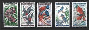 CHAD 1961 BIRDS - SCOTT C2 TO C6 - MH