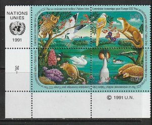 1991 UN-Geneva - Sc 198a - MNH VF - PB LL - Economic Commision for Europe