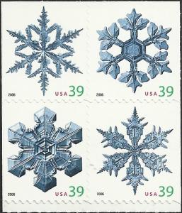 # 4109-4112 MINT NEVER HINGED SNOWFLAKES