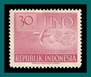 Indonesia 1951 United Nations Day, 30s MNG  365,SG663