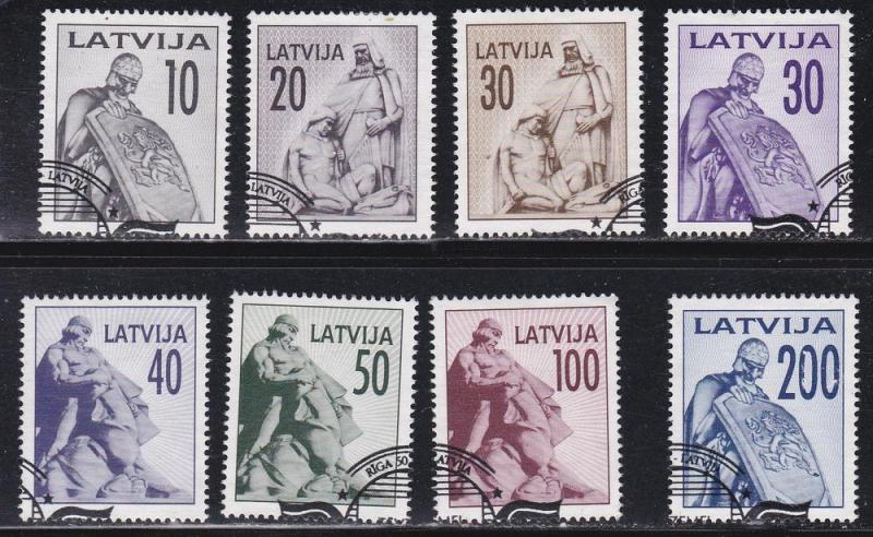 Latvia # 318 / 326, Monuments, Short Set, Used