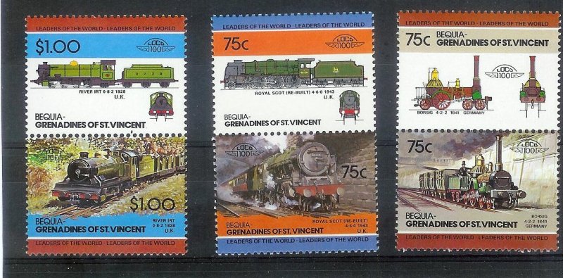 ST VINCENT GRENADINES-BEQUIA Sc#8-34 Partial Set MNH FRESH!