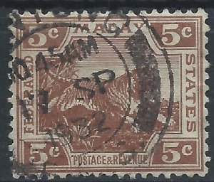 Federated Malay States 1932 - 5c brown - SG62 used