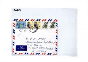 CM243 1992 *BELGIUM* Missionary Air Mail MIVA Austria Cover {samwells-covers}