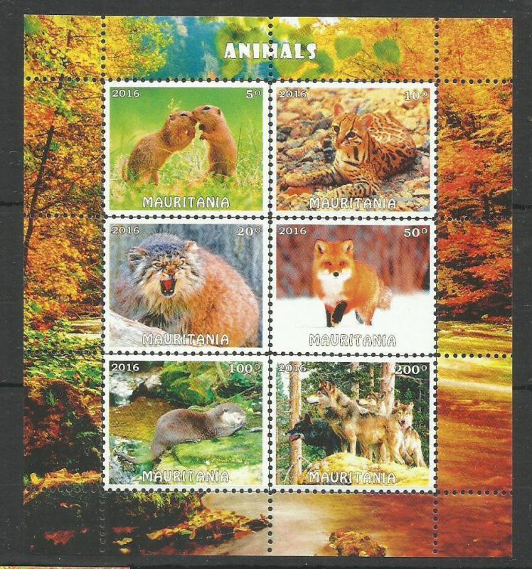 Nature  Animals Wolfs Fox  Perf.. - 2016  (pr.issue) FG4