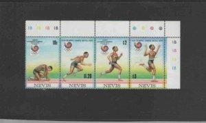 NEVIS #569 1988 SUMMER OLYMPICS SEOUL MINT VF NH O.G S/4