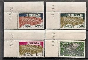 Monaco  507-9,C61 Mint OG 1962 Europa P#