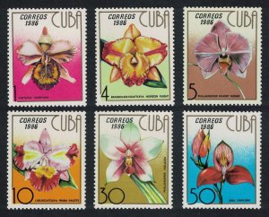 Caribic Orchids 6v 1986 MNH SG#3191-3196