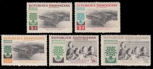 Dominican Republic 522 - 524, C113 - C114 MNH