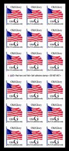 U.S. #2886a Old Glory Booklet of 18 G Stamps - OGNH - VF - CV$12.50 (ESP#459)