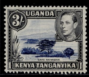 KENYA UGANDA TANGANYIKA GVI SG147a, 3s deep violet-blue & black M MINT. Cat £75.