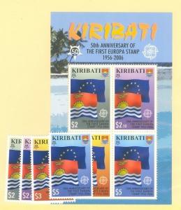 Kiribati Scott 884-887,887a Mint NH (Catalog Value $44.00)