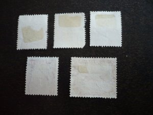 Stamps - New Zealand - Scott# O24.O34,O55,O58,O68 - Used Official 5 Stamps