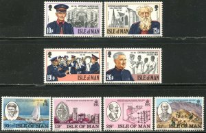 ISLE OF MAN Sc#240-243, 246-249 1983 Two Complete Sets OG Mint NH