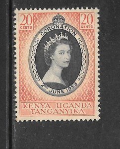 Kenya #101 MNH Single Kenya Uganda Tanganyika 1953 Coronation