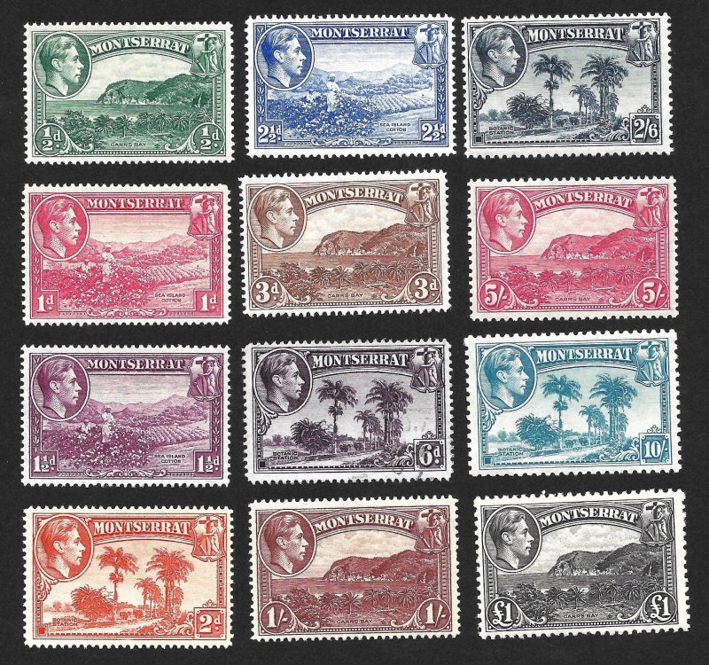 Doyle's_Stamps: Choice Montserrat King George VI Stamp Lot