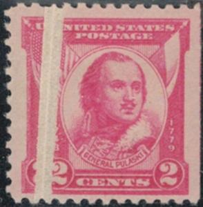 690 F/VF OG NH, large natural paper fold, Neat w6938