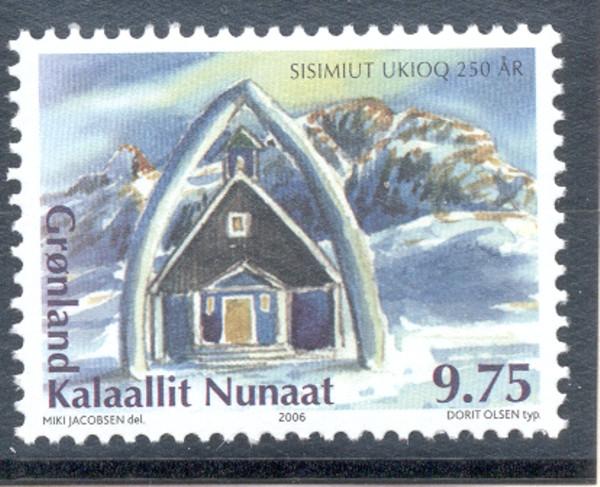 Greenland Sc 469 2006 Sisimuit Church stamp mint NH