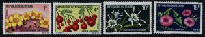 Chad 211-4 MNH Flowers