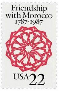 1987 Friendship with Morocco Single 22c Postage Stamp, Sc#2349, MNH, OG