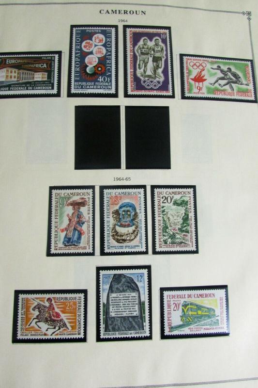 Cameroons Stamp Collection on Specialty Pages. 1941-1978