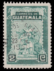 GUATEMALA STAMP 1949 SCOTT # 327. USED. # 7