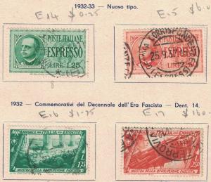 Italy E14 - E17 - Special Delivery. Used.  Singles .  #02 ITALE14s4