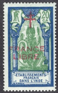 FRENCH INDIA SCOTT 164