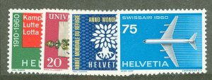 Switzerland #378-381  Single (Complete Set)