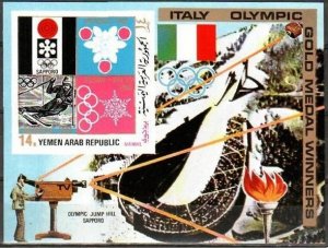 1971 Yemen YAR 1491/B178b 1972 Olympic Games in Sapporo 18,00 €