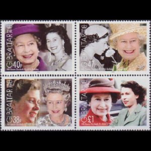 GIBRALTAR 2006 - Scott# 1038 Queen Birthday Set of 4 NH