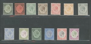 1922-33 BRITISH HONDURAS, Stanley Gibbons #124-37 - 13 Value Series - MH*