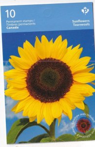 CANADA PO FRESH SUNFLOWERS BOOKLET MNH