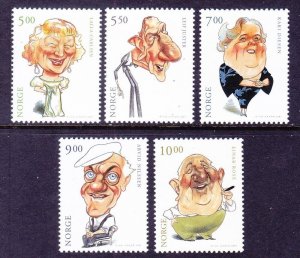 Norway 1298-1302 MNH 2001 Actors & Actresses Characters Set of 5