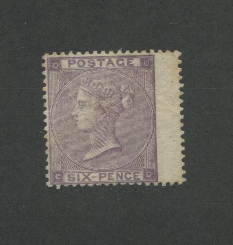 1862 Great Britain United Kingdom Queen Victoria 6 Pence Postage Stamp #39