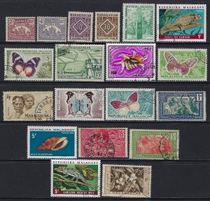 50 Madagascar / Malagasy Stamps mixed condition