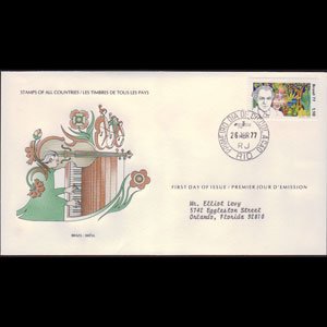 BRAZIL 1977 - FDC-1500 Composer Lobos