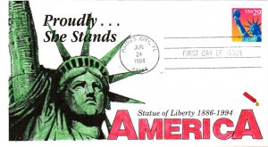 #2599 Statue of Liberty Dynamite FDC