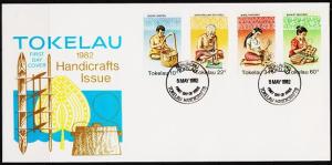 Tokelau. 1982 FDC. Handicrafts. Fine Used