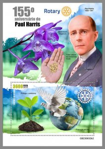 GUINEA-BISSAU 2023 MNH IMPERF. 155th anniversary of Paul Harris S/S #632b2