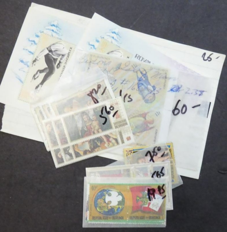 EDW1949SELL : BURUNDI Collection of VF, Mint NH sets & S/S. Scott Catalog $130.